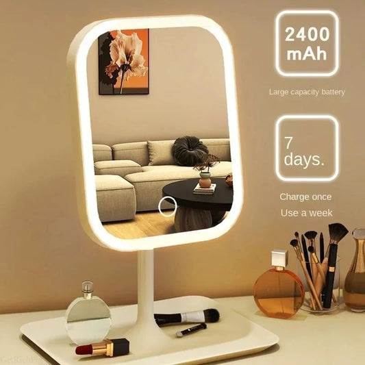 LED Light Desktop Makeup Mirror