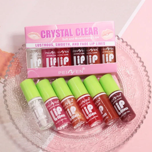 Glass Mirror Lip Gloss Set