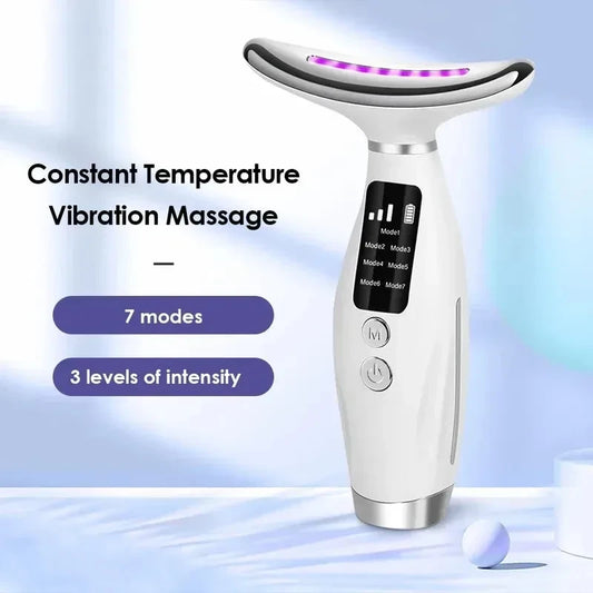 Portable LED Light Therapy Face Neck Massager